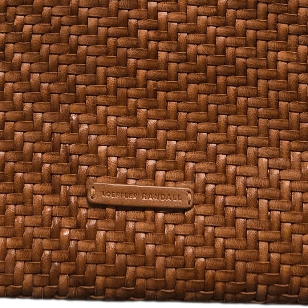 Loeffler Randall Leather Woven  Tote in Brown - Picture 4 of 12